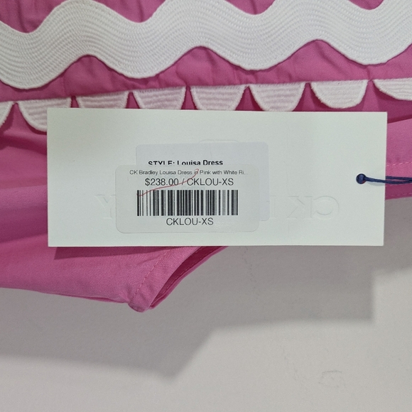 NEW CK Bradley Pink & White Louisa Dress - Size XS Womens - Picture 8 of 9